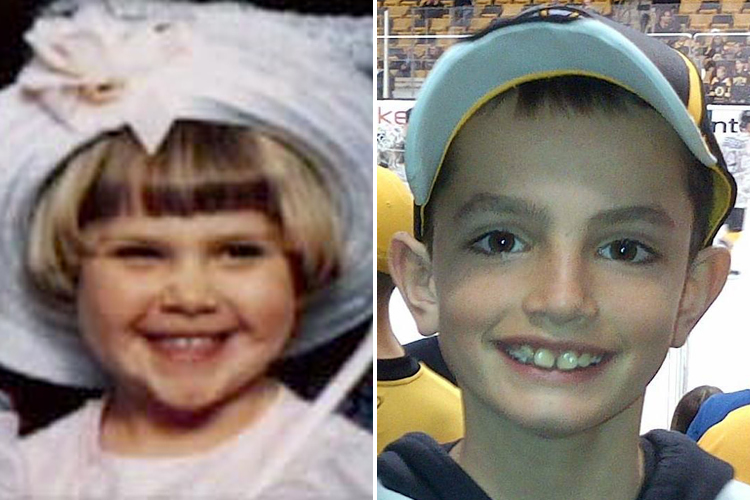 The author's daughter, Ashley Megan Eckles, and Martin Richard, who died in the Boston bombing. (AP/Bill Richard)