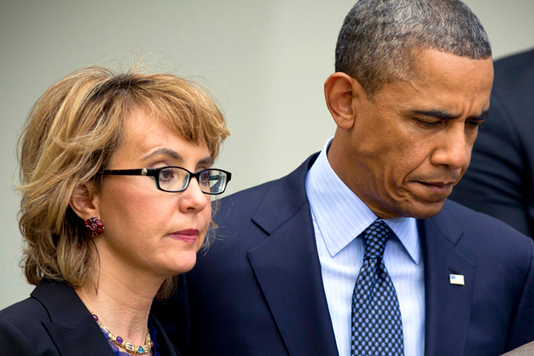 Gabrielle Giffords and Barack Obama (AP/Manuel Balce Ceneta)