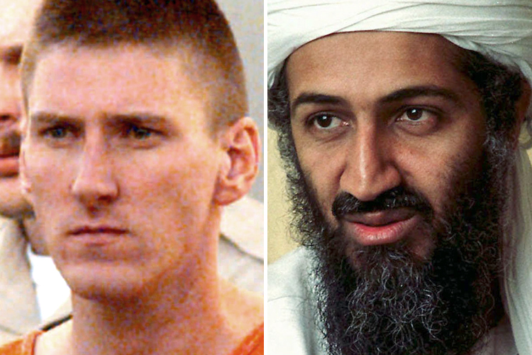 Timothy McVeigh, Osama Bin Laden (AP/David Longstreath)