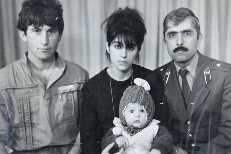 Tamerlan Tsarnaev (C, bottom), accompanied, left to right, by his father Anzor, mother Zubeidat and uncle Muhamad Suleimanov. (Reuters)