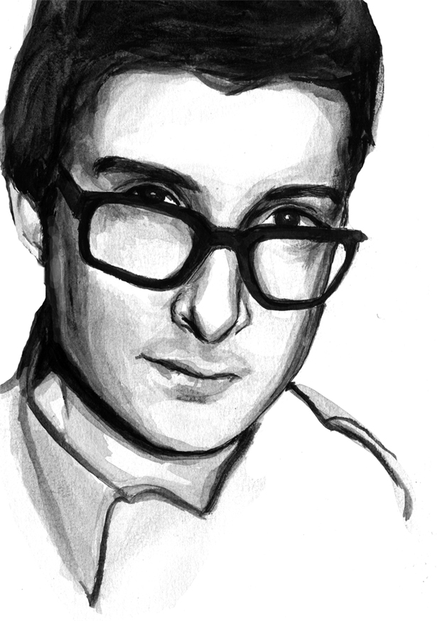 Sketch of Jerry Koch (by Miriam Zemel/ Jerryresists.net)