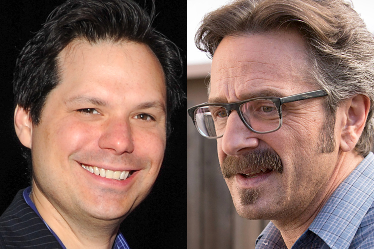 Michael Ian Black, Marc Maron (AP/Evan Agostini/IFC/Katrina Marcinowski)