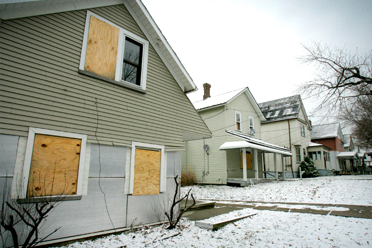 Slavic Village, Cleveland, Monday, Jan. 14, 2008. (AP/Tony Dejak)