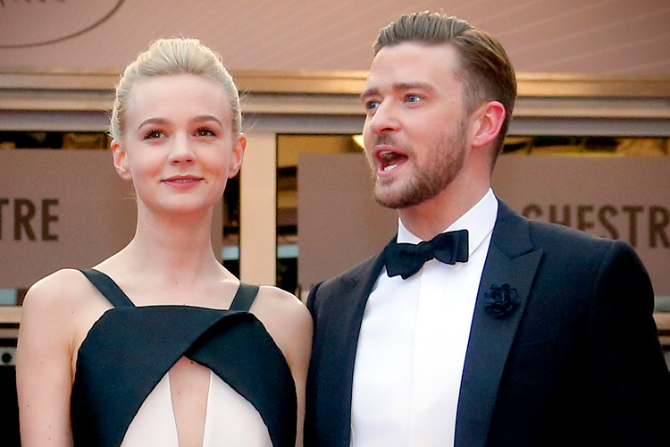 Carey Mulligan and Justin Timberlake arrive for the screening of "Inside Llewyn Davis" at the Cannes Film Festival, May 19, 2013. (Reuters/Jean-Paul Pelissier)