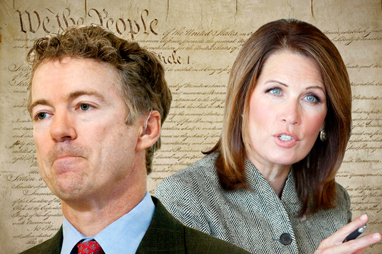Rand Paul, Michele Bachmann (Reuters/Jonathan Ernst/AP/Stacy Bengs)