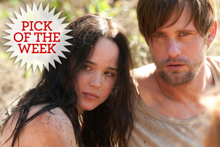 Ellen Page and Alexander Skarsgård in "The East"