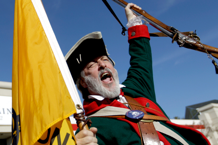 Tea Party supporter William Temple of Brunswick, Ga. (AP/David Goldman)