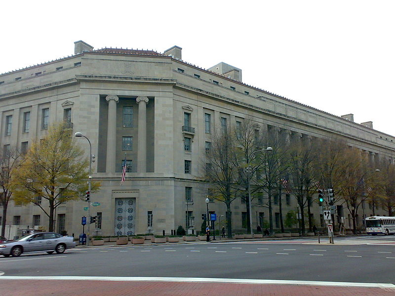 The US Department of Justice, Washington D.C. (Wikimedia)