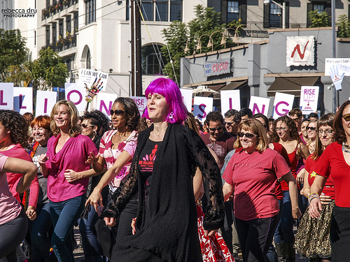 "One Billion Rising" protest against violence against women, Feb. 2013. (Rebecca Dru Photography)