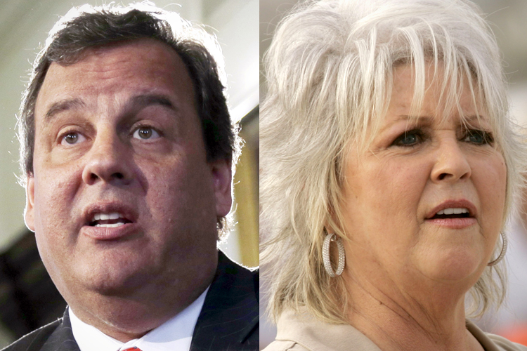 Chris Christie, Paula Deen (AP/Mel Evans/Pat Carter)