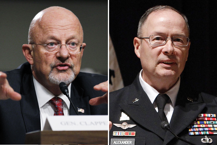 James Clapper, Keith Alexander (AP/Manuel Balce Ceneta/Ann Heisenfelt)