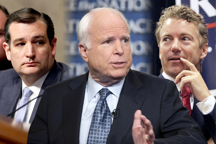 Ted Cruz, John McCain, Rand Paul (AP/J. Scott Applewhite/Chris Usher/Ed Reinke)