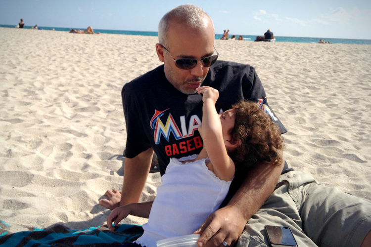 The author with his daughter