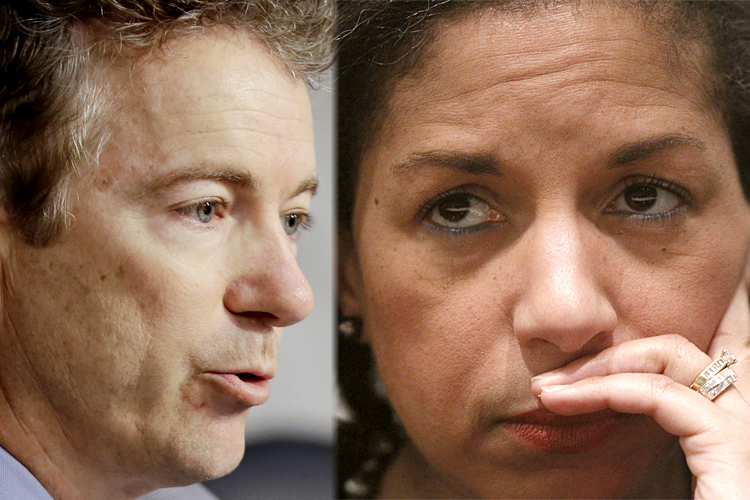 Rand Paul, Susan Rice (AP/J. Scott Applewhite/Reuters/Stephen Lam)