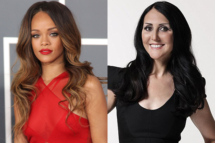 Rihanna, Liz Jones (<a href='http://www.shutterstock.com/gallery-673594p1.html'>DFree</a> via <a href='http://www.shutterstock.com/'>Shutterstock</a>//Daily Mail)