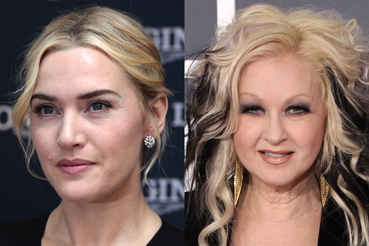 Kate Winslet, Cyndi Lauper (Reuters/Bobby Yip/<a href='http://www.shutterstock.com/gallery-673594p1.html'>DFree</a> via <a href='http://www.shutterstock.com/'>Shutterstock</a>/Salon)