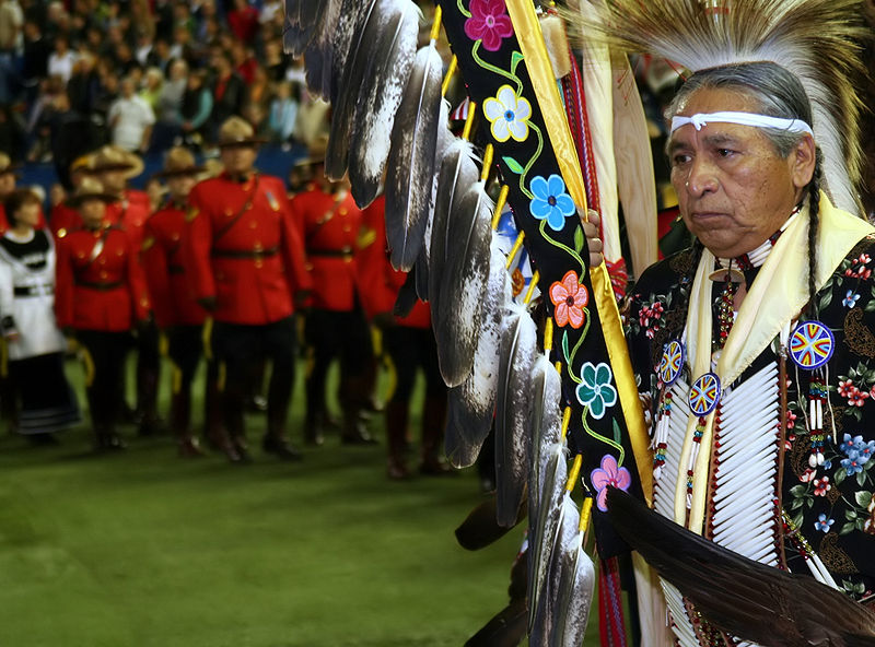 Aboriginal leader at the 13th Annual Canadian Aboriginal Festival. (Wikimedia Commons)