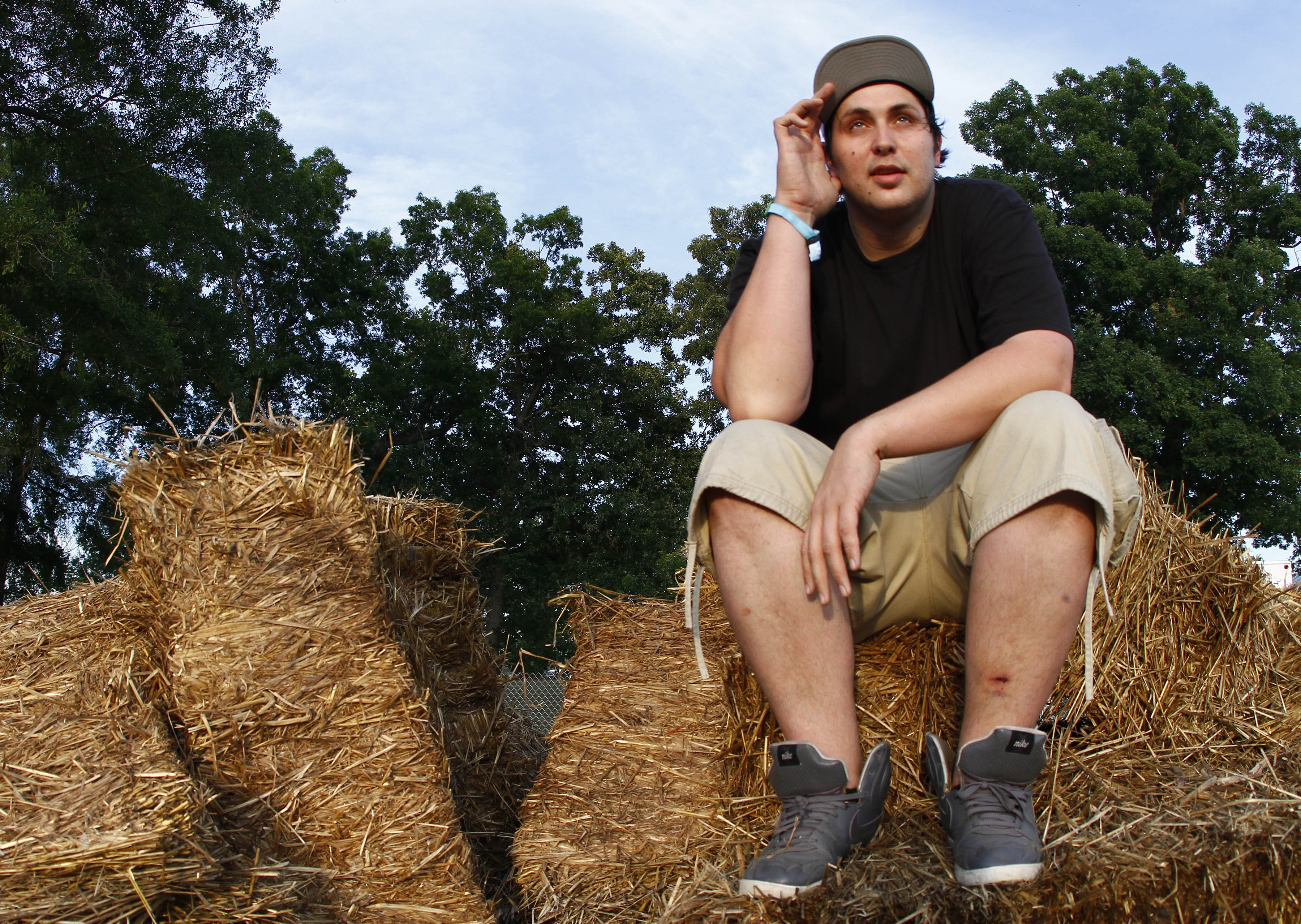 Derek Vincent Smith, better known as Pretty Lights, poses for a photo before he performs on Day 2 of the 2013 Bonnaroo Music and Arts Festival. (Wade Payne/invision/ap)