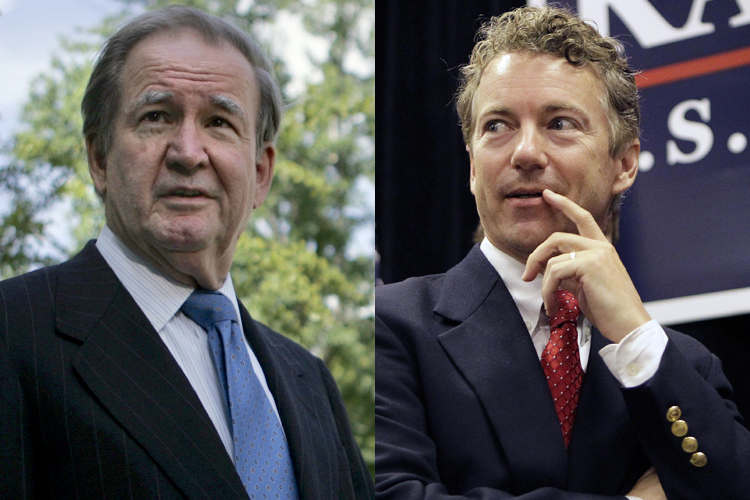 Pat Buchanan, Rand Paul (AP/Lawrence Jackson/Ed Reinke)
