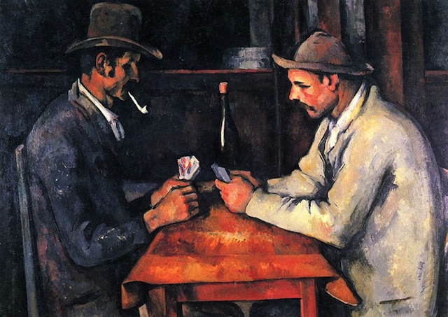 The Qatari royal family paid $250 million for Paul Cézanne’s “The Card Players” in 2011 (Wikimedia)