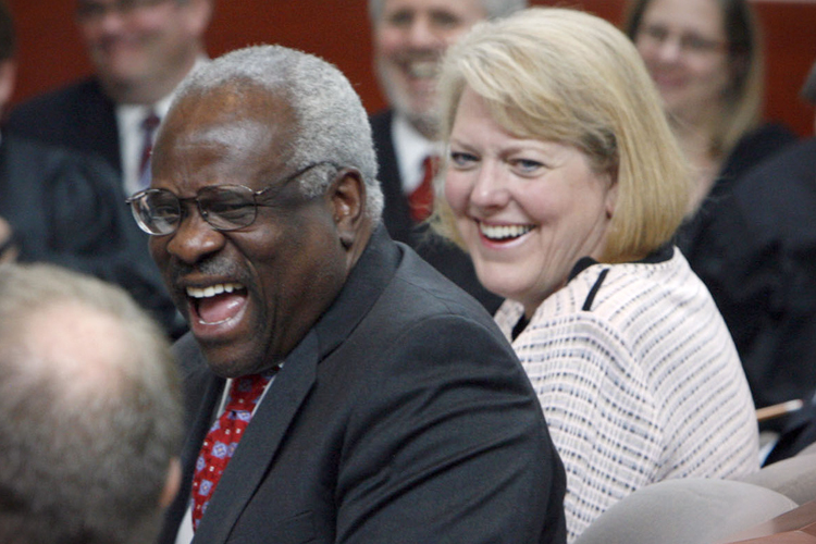 Clarence and Virginia Thomas (AP/Francisco Kjolseth)