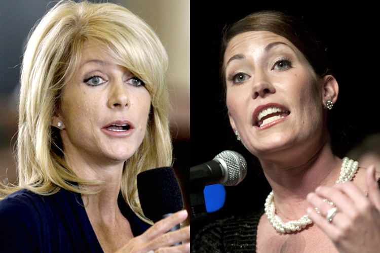 Wendy Davis, Alison Grimes (AP/Harry Cabluck/AP/John Flavell)