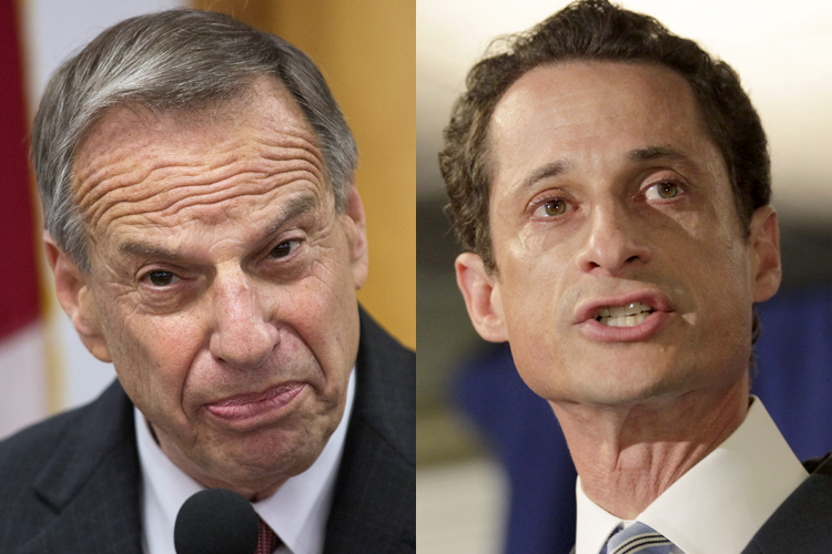 Bob Filner, Anthony Weiner (Reuters/Fred Greaves/Brendan McDermid)