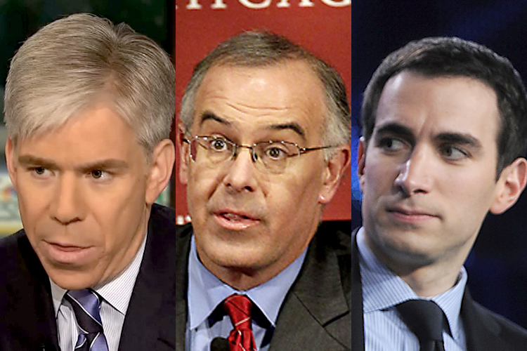 David Gregory, David Brooks, Andrew Sorkin (AP/NBC/AP/Nam Y. Huh/AP/Chris Pizzello)