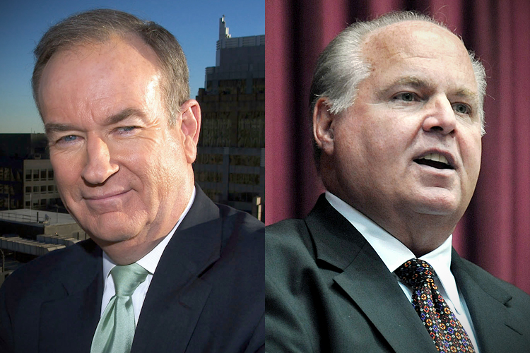 Bill O'Reilly, Rush Limbaugh (AP/Jim Cooper/Julie Smith)