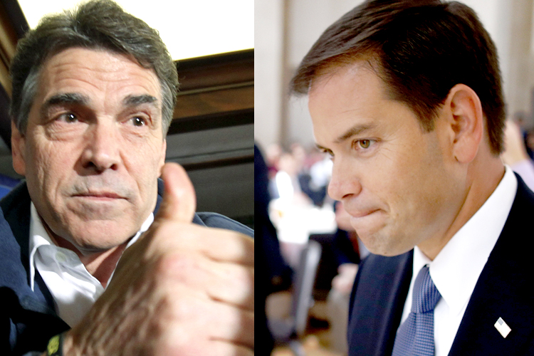 Rick Perry, Marco Rubio (AP/Charlie Neibergall/AP/Charles Dharapak)
