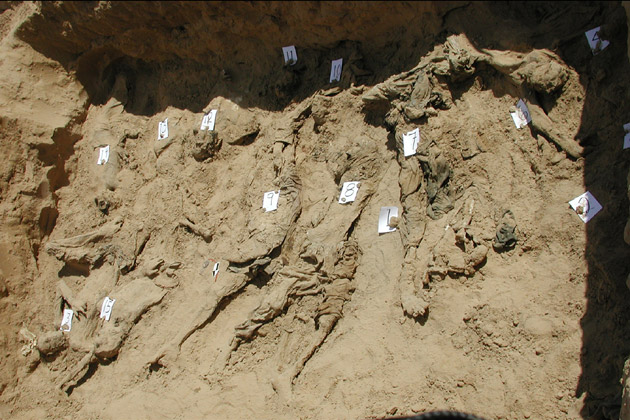 Physicians for Human Rights sent forensic experts to conduct a preliminary forensic assessment of various mass graves in northern Afghanistan, including the one at Dasht-e-Leili. (Physicians for Human Rights)