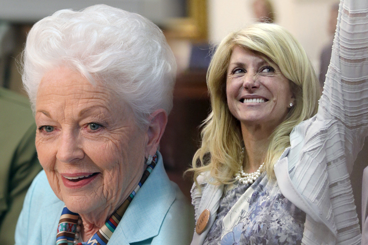 Ann Richards, Wendy Davis (AP/Jack Plunkett/Eric Gay)