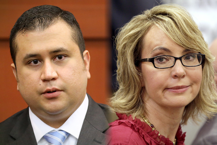 George Zimmerman, Gabrielle Giffords (AP/Joe Burbank/Mary Schwalm)