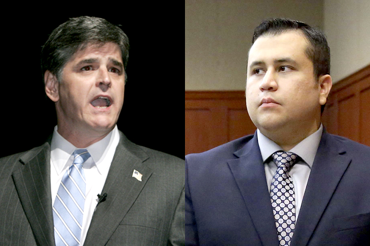 Sean Hannity, George Zimmerman (AP/Douglas C. Pizac/AP/Joe Burbank)