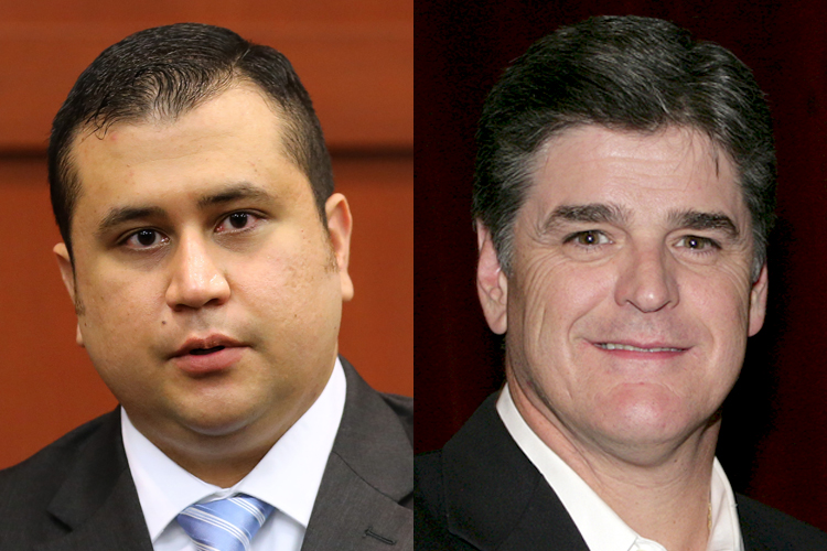 George Zimmerman, Sean Hannity (AP/Joe Burbank/Dr. Scott M. Lieberman)