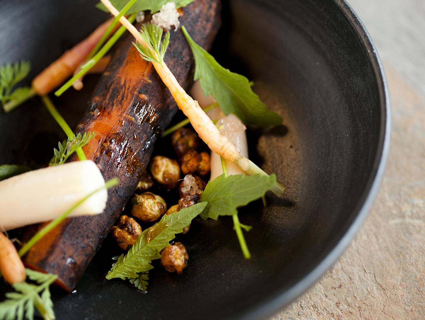 Ash roasted carrot at the Restaurant at Meadowood (The Restaurant at Meadowood)