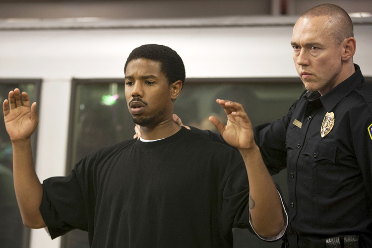 Michael B. Jordan and Kevin Durand in "Fruitvale Station." (AP/Ron Koeberer)