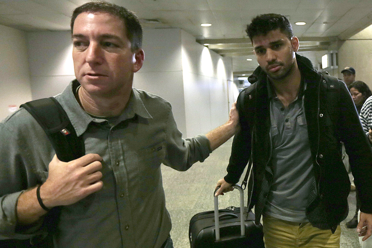 Glenn Greenwald, David Miranda (Reuters/Ricardo Moraes)