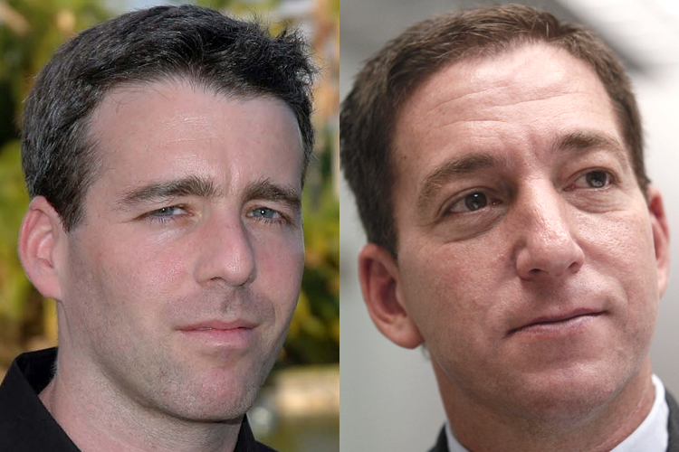 Michael Grunwald, Glenn Greenwald (Simon & Schuster/David Whitman/AP/Kin Cheung)