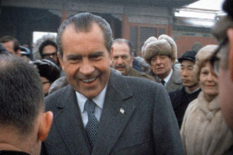 Movie still from "Our Nixon"