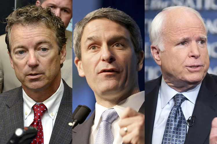 Rand Paul, Ken Cuccinelli, John McCain (AP/Timothy D. Easley/Steve Helber/Chris Usher)