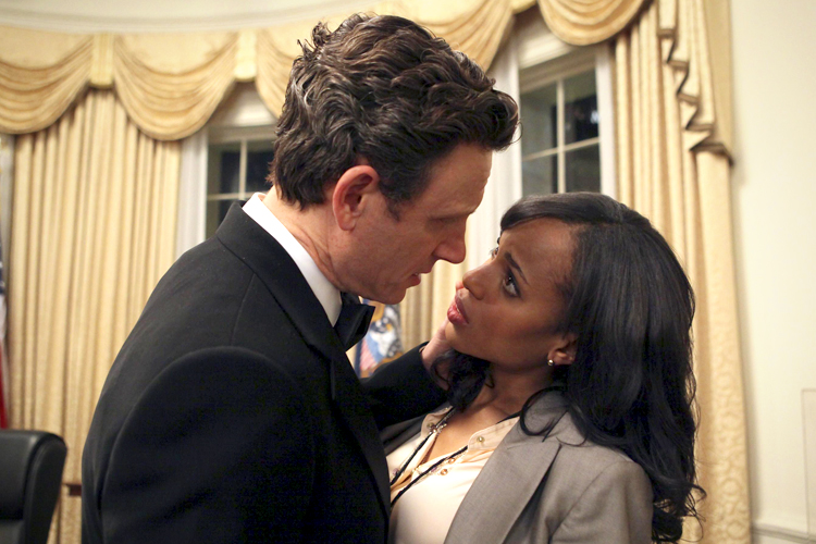 Tony Goldwyn and Kerry Washington in "Scandal" (ABC)