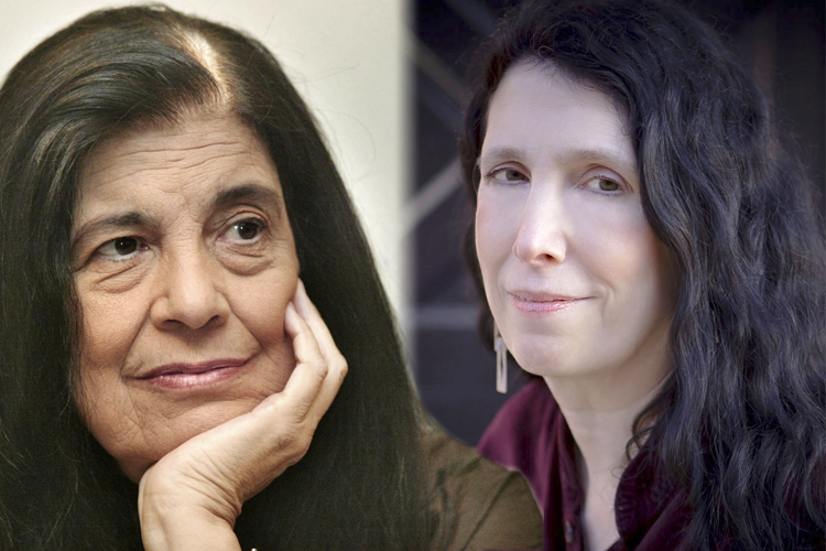 Susan Sontag, Caroline Leavitt (AP/Michael Probst/Algonquin Books)