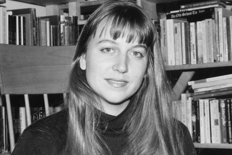 A photo of the author in her Park Slope apartment in 1993