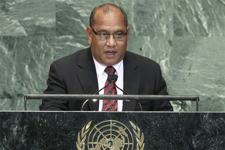 Christopher Loeak, President of the Marshall Islands. (AP/Frank Franklin Ii)