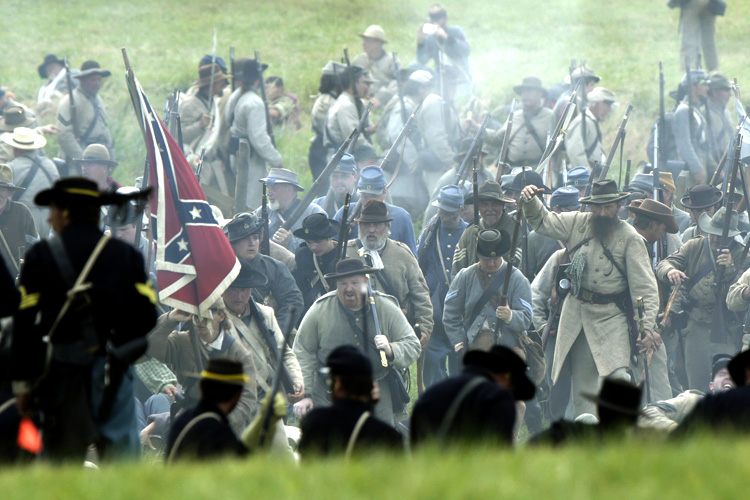 Civil War Reenactors (Reuters/Gary Cameron)
