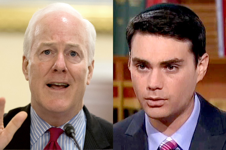 John Cornyn, Ben Shapiro (AP/Evan Vucci/C-Span)