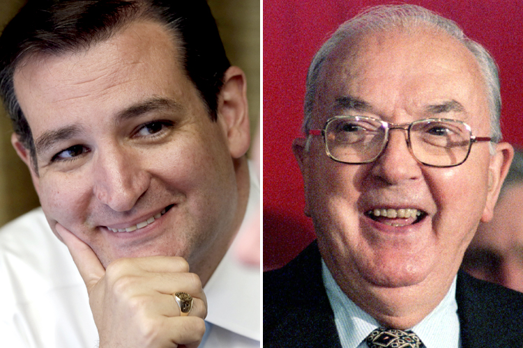 Ted Cruz, Jesse Helms (AP/David J. Phillip/Reuters)