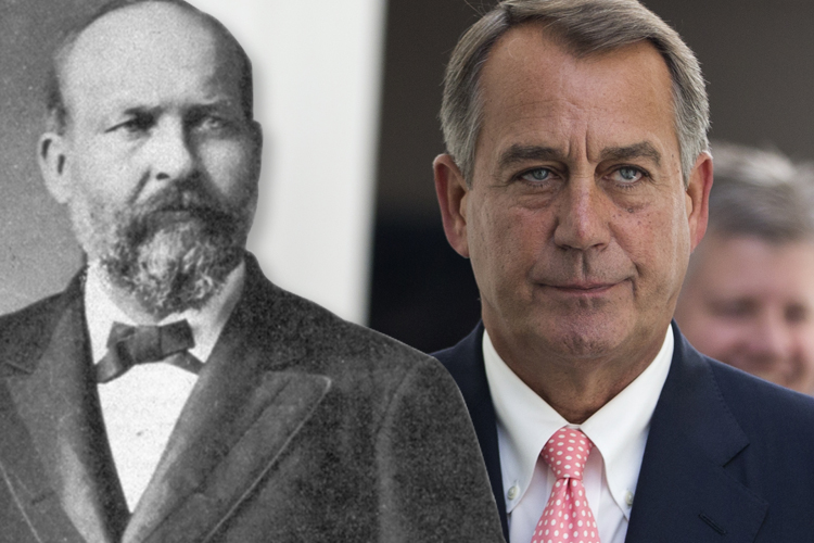 James Garfield, John Boehner (AP/Matthew Brady/AP/Evan Vucci)