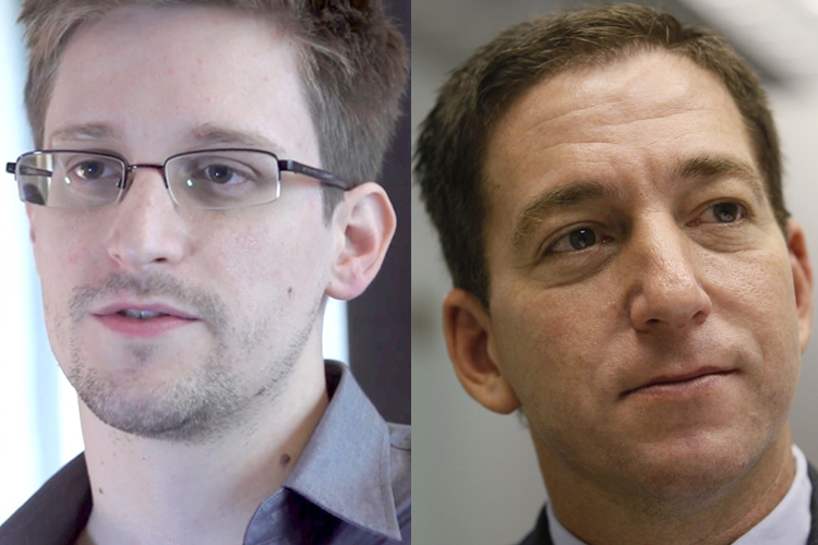 Edward Snowden, Glenn Greenwald (AP/Kin Cheung)